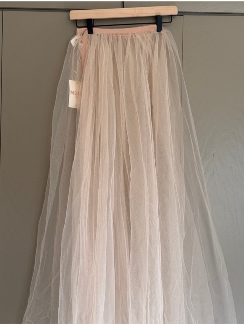 Show Me Your MuMu Blush Pink Tulle Maxi Skirt - Picture 3 of 4